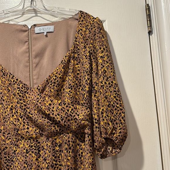 Leopard Print WAYF dress L - Picture 3 of 3